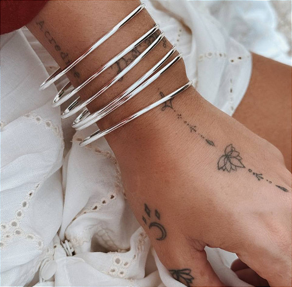 Pulseira em prata925 - Redonda - Unidade