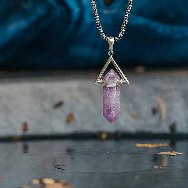 Pingente em prata925 - Na Pedra Natural