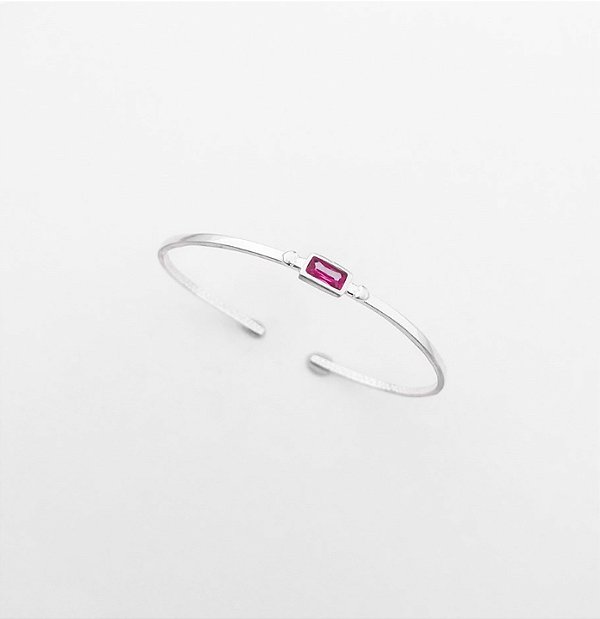 Bracelete em prata925 - Rubi Rose