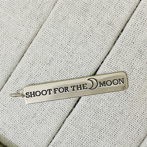 Pingente em prata925 - Plaquinha