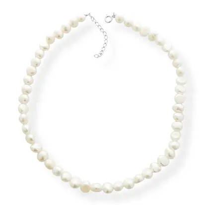 GARGANTILHA COM PÉROLA - EM PRATA 925