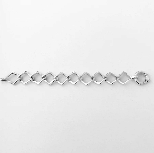 Pulseira em Prata925 - Elos com Fecho Boia em Eletroformação