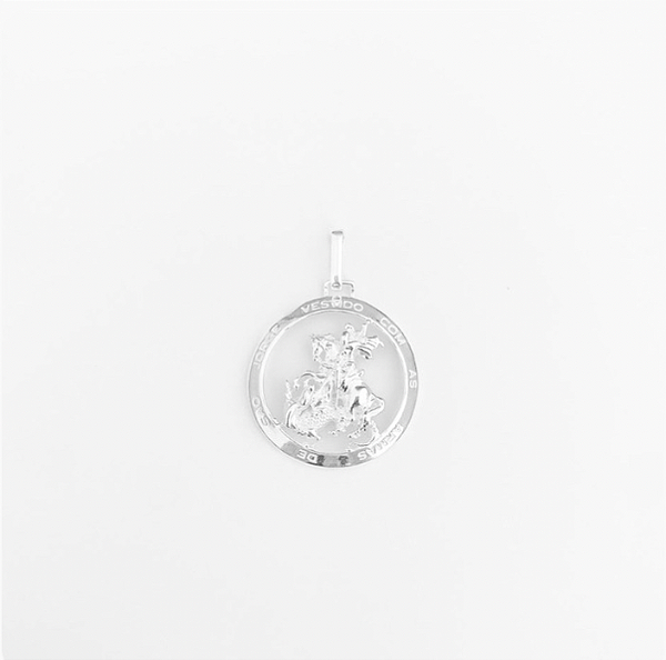 Pingente em Prata925 - de São Jorge