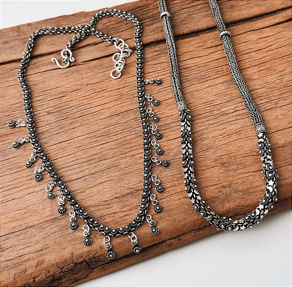 Gargantilha Pikun com Flores