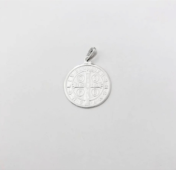 Pingente em Prata925 -  Medalha de São Bento