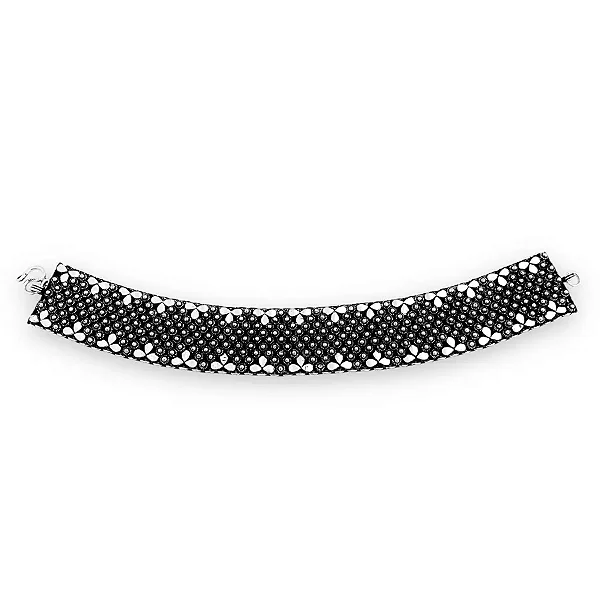 PULSEIRA EM PRATA925 - BOHO PIKUN COM FECHO GANCHO