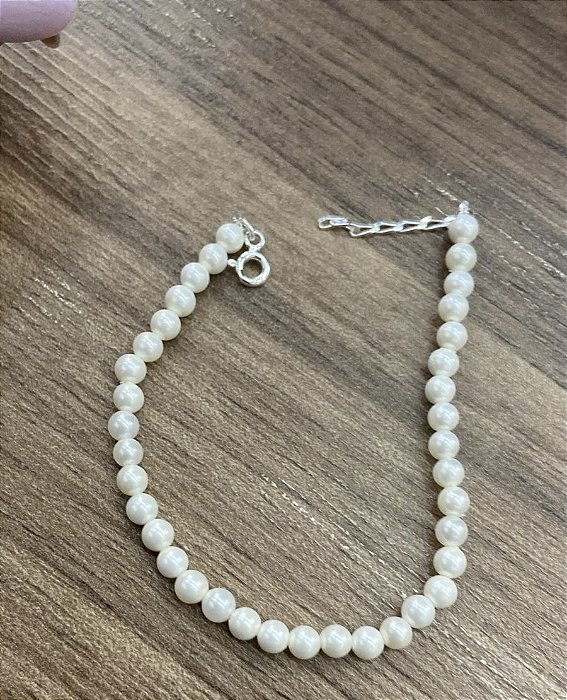 Pulseira em Prata925 - de Pérolas Shell