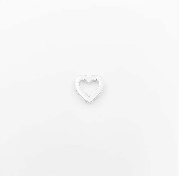 Separador de Berloques em Coração Cravejado com Zircônias