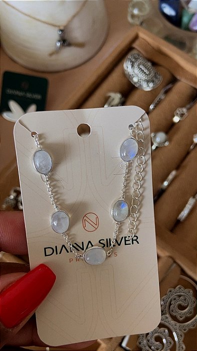PULSEIRA EM PRATA925 - PEDRA DA LUA