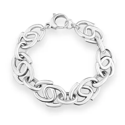 PULSEIRA EM PRATA925 - BRANCA DE ELOS EM ELETROFORMAÇÃO