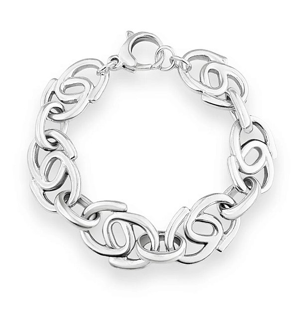 Pulseira em Prata925 de Elo Piastrine em Eletroformação