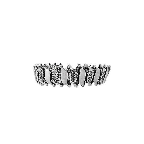 Pulseira em Prata 925 Indiana Artesanal Folhas