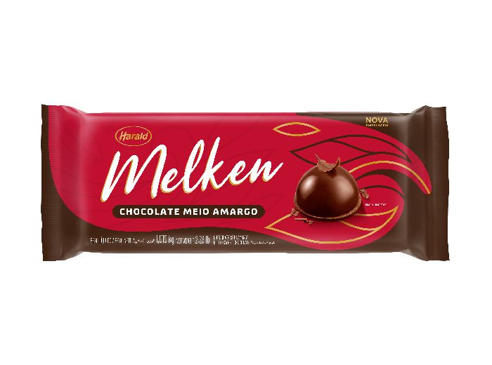 Chocolate Melken Meio Amargo 1,01kg Harald