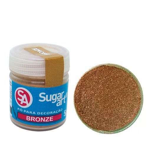 Glitter para Decoração Sugar Art 5g Bronze Holografico