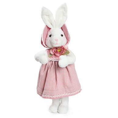 Coelha Vestido Xadrez Rosa Médio com 1 unidade