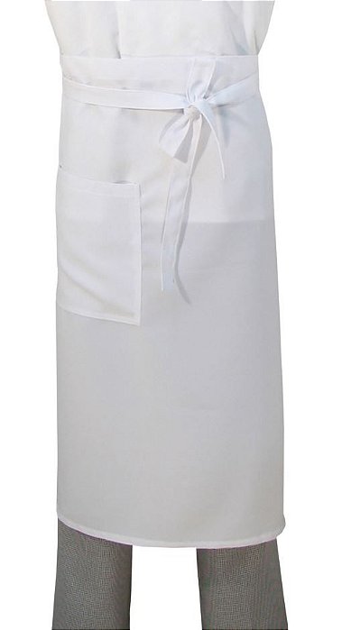 Avental Cozinheiro Oxford Cintura 80x80cm Branco
