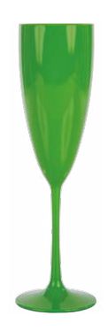 Taça Champanhe 170ml Verde Solido