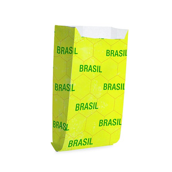 Saco Pipoca Hot Dog Vai Brasil com 50 unidades