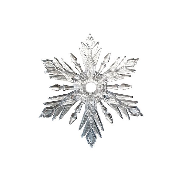 Floco de Neve Médio Cristal com 5 unidades