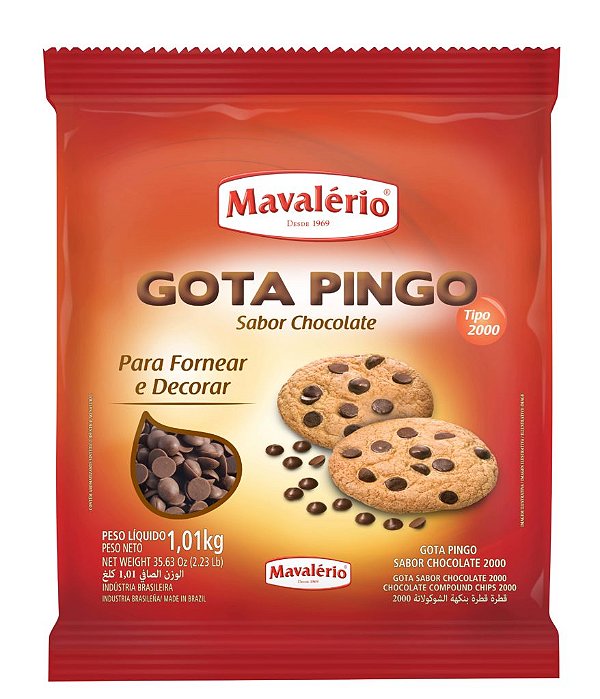 Gota Pingo Tipo 2000 Sabor Chocolate 1,01kg Mavalério