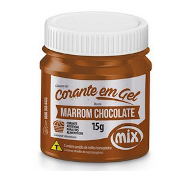 Corante Em Gel Mix 15g Marrom Chocolate