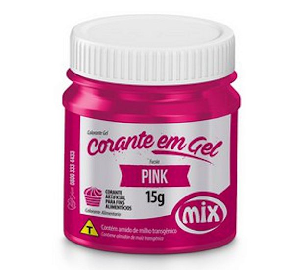 Corante em Gel Mix 15g Pink