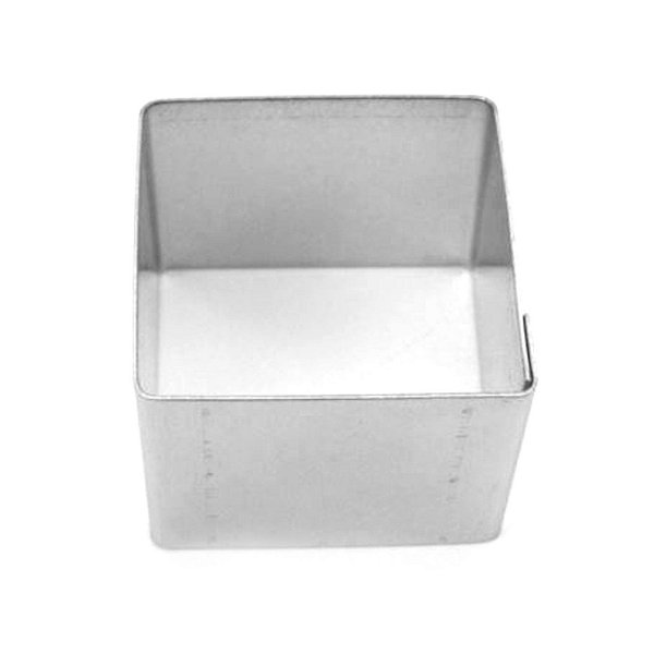 Cortador de Petit Four Mini Quadrada em Aço Inox com 1 unidade