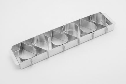 Conjunto Formas Gota com 6 peças em Alumínio