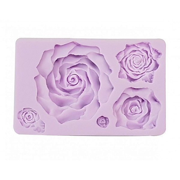 Molde de Silicone para Confeiteiro Roses Perfect