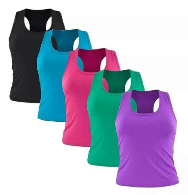 KIT COM 3 CAMISAS REGATAS NADADOR