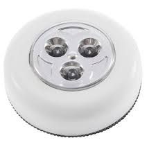 LUMI P/ARMARIO BUTTON 3LEDS BRANCO - LLUM