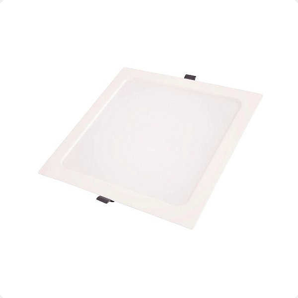 Painel Led 18w Quadrado Branco Embutir Plafon 6500k Luz Frio