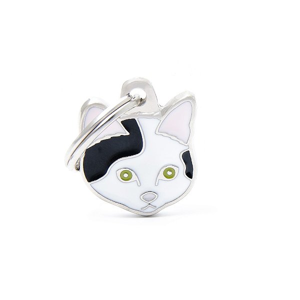 Plaquinha  Friends Gato Europeu Branco e Preto | Ganhe a Gravação