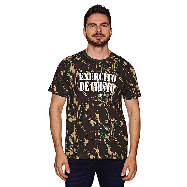 Camiseta Camuflada Exercito de Cristo