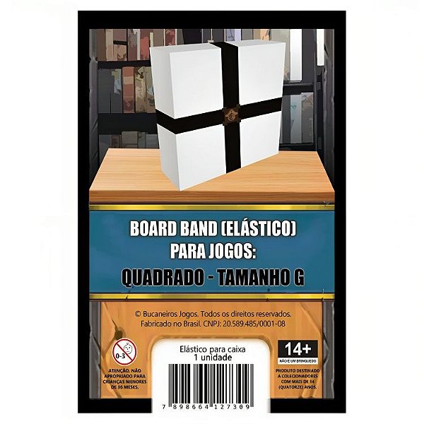 Board Band (Elastico)  Board Games - Cx Quadrada - Tam G