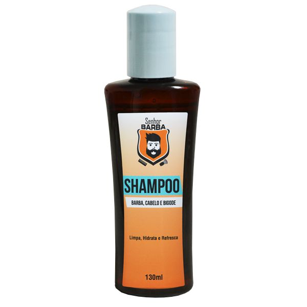 Shampoo p/ Barba e Cabelo: Limpa, Hidrata, Ativa Crescimento