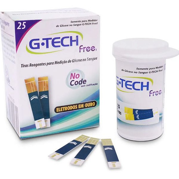 Tiras Reagentes G-TECH Free1 - 25 unidades