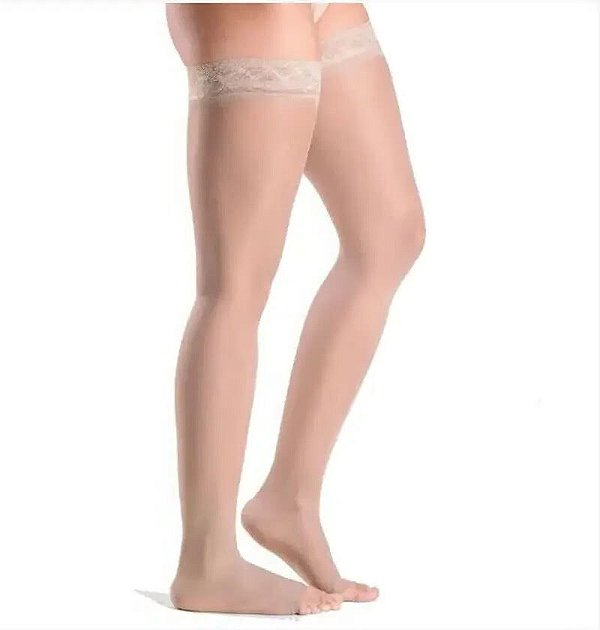 Meia Coxa 782A Ever Sheer 20-30Mmhg longa ponteira aberta Sigvaris