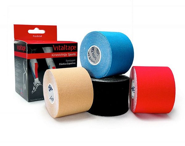 Bandagem Elástica Vitaltape Kinesiology Sports