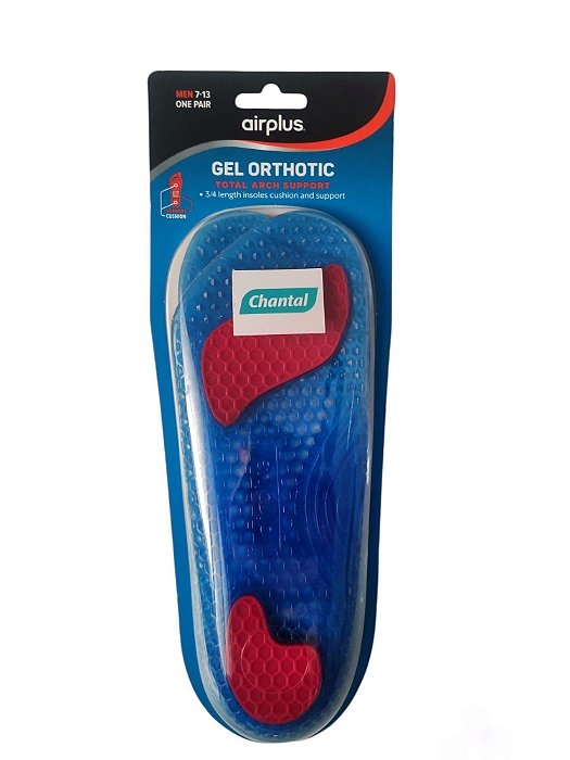 Palmilha Gel Airplus masculina Orthotic chantal