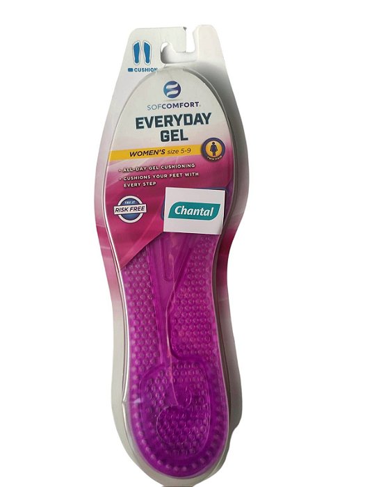 Palmilha Gel Soft Comfort Everyday com 2 Pares Feminino