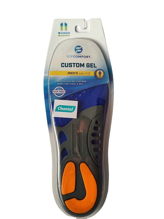 Palmilha Gel  Sofcomfort Custom Masculino