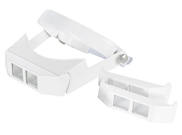 Lupa De Pala visor articulado Com 3 Lentes