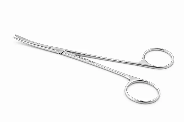 Pinça metzinbaum 18Cm curva Aço Inoxidável