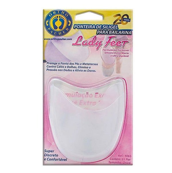 Ponteira de Siligel Para Bailarina Lady Feet Ortho Pauher