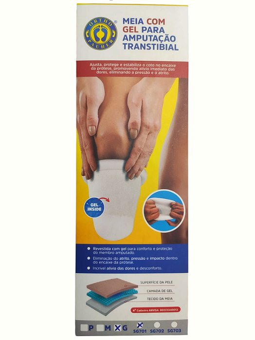 Meia com Gel para Coto 701 Ortho Pauher