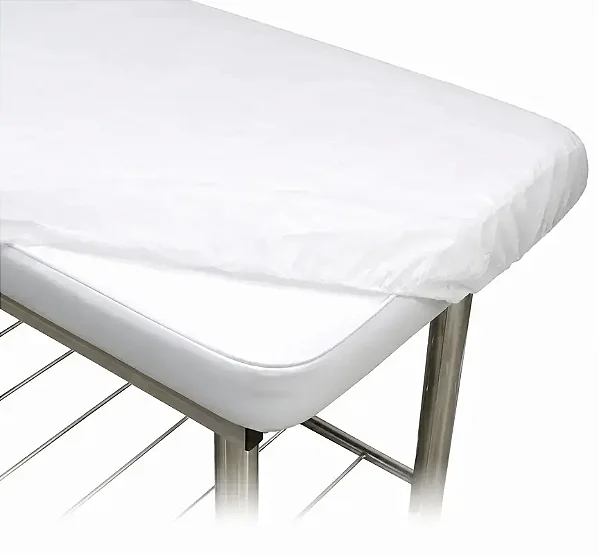 Lençol Descartável com Elástico Branco C/10 Unidades