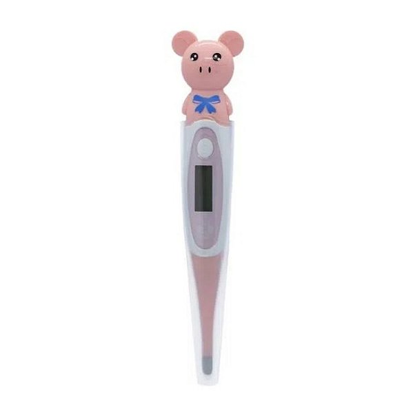 Termômetro Veterinário Digital MD Fun-Animal Haste Flexível Porco