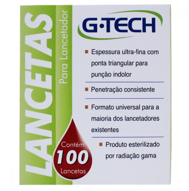 Lanceta Para Lancetador G-Tech 28g