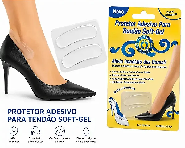 Protetor Adesivo para Tendão Soft Gel SG 815 OrthoPauher